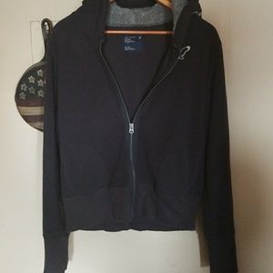 Dark blue American eagle zip up